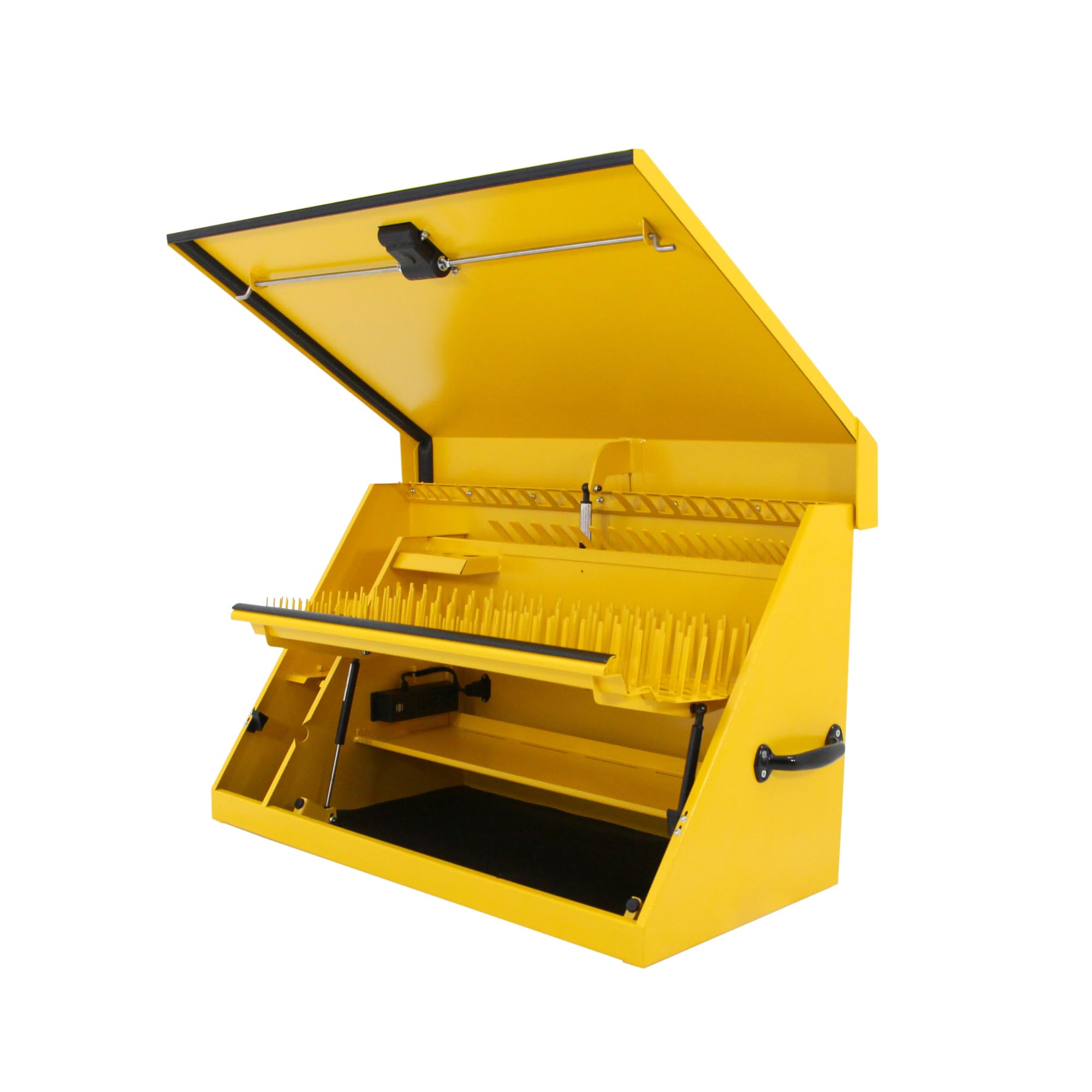 dewalt-36-x-17-steel-triangle-toolbox-with-power-strip-yellow image 7