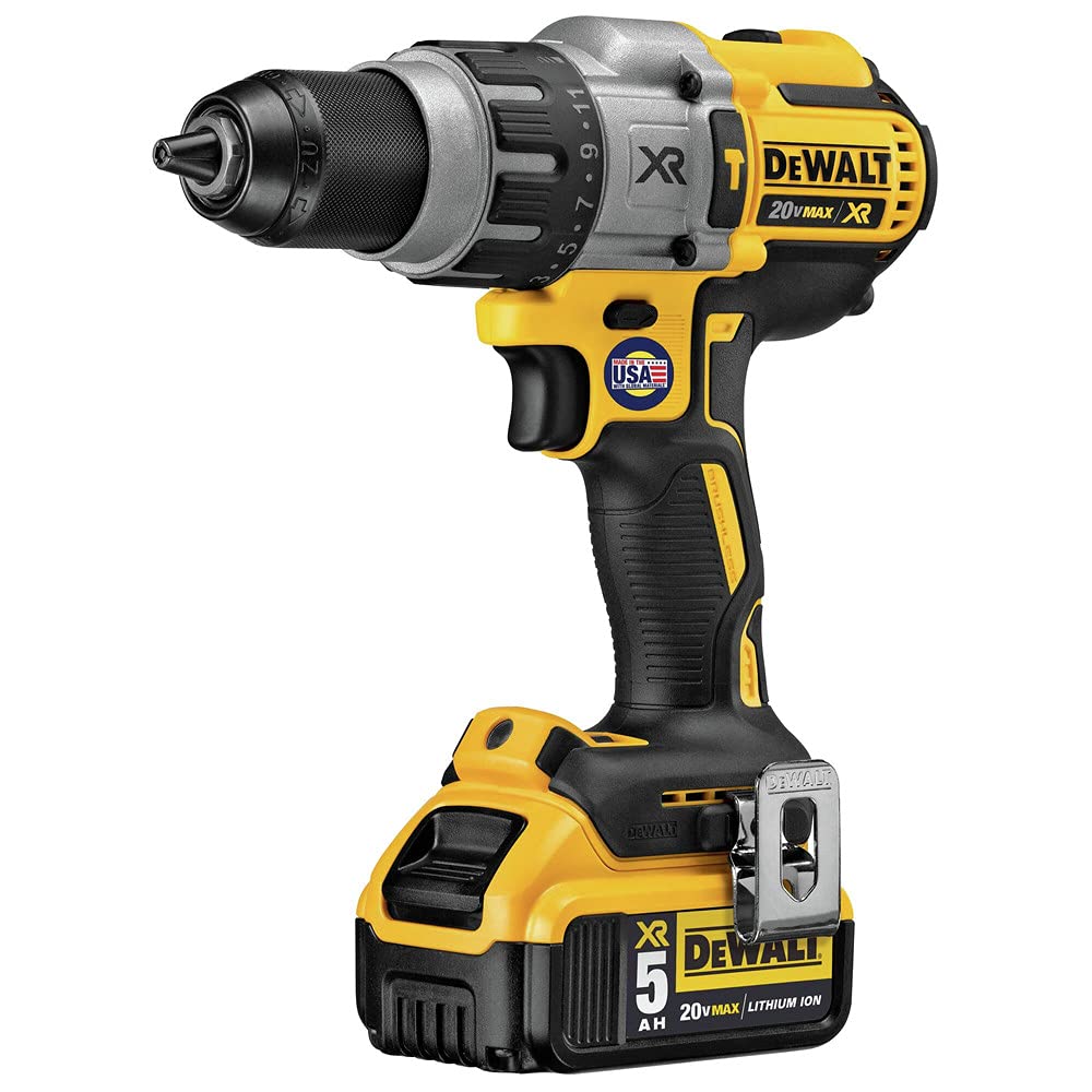 dewalt-dcd996p2-20v-max-xr-brushless-3-speed-hammer-drill-kit-with-two-5-0ah-bat image 2
