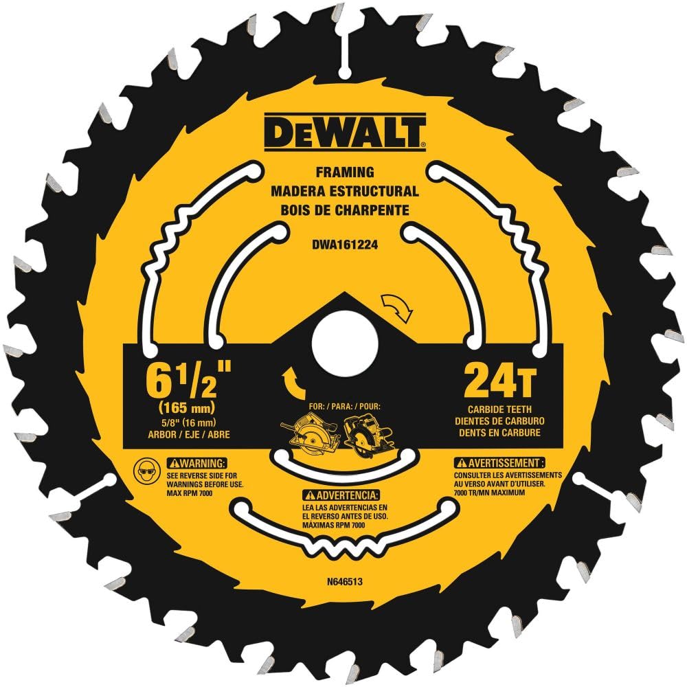 dewalt-dwa161224-6-1-2-inch-24-tooth-framing-circular-saw-blade image 1