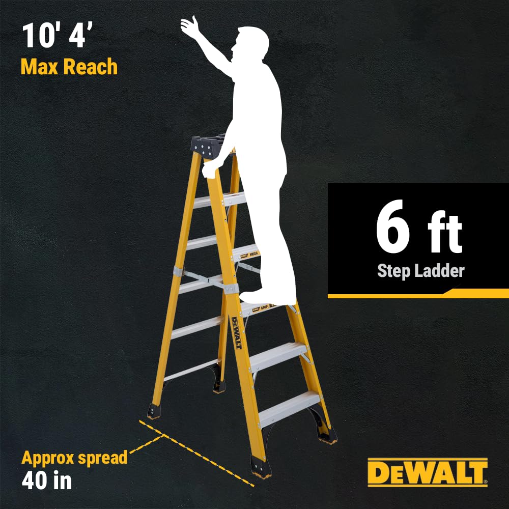 dewalt-dxl3410-06-6-ft-type-iaa-375-lb-fiberglass-stepladder image 6
