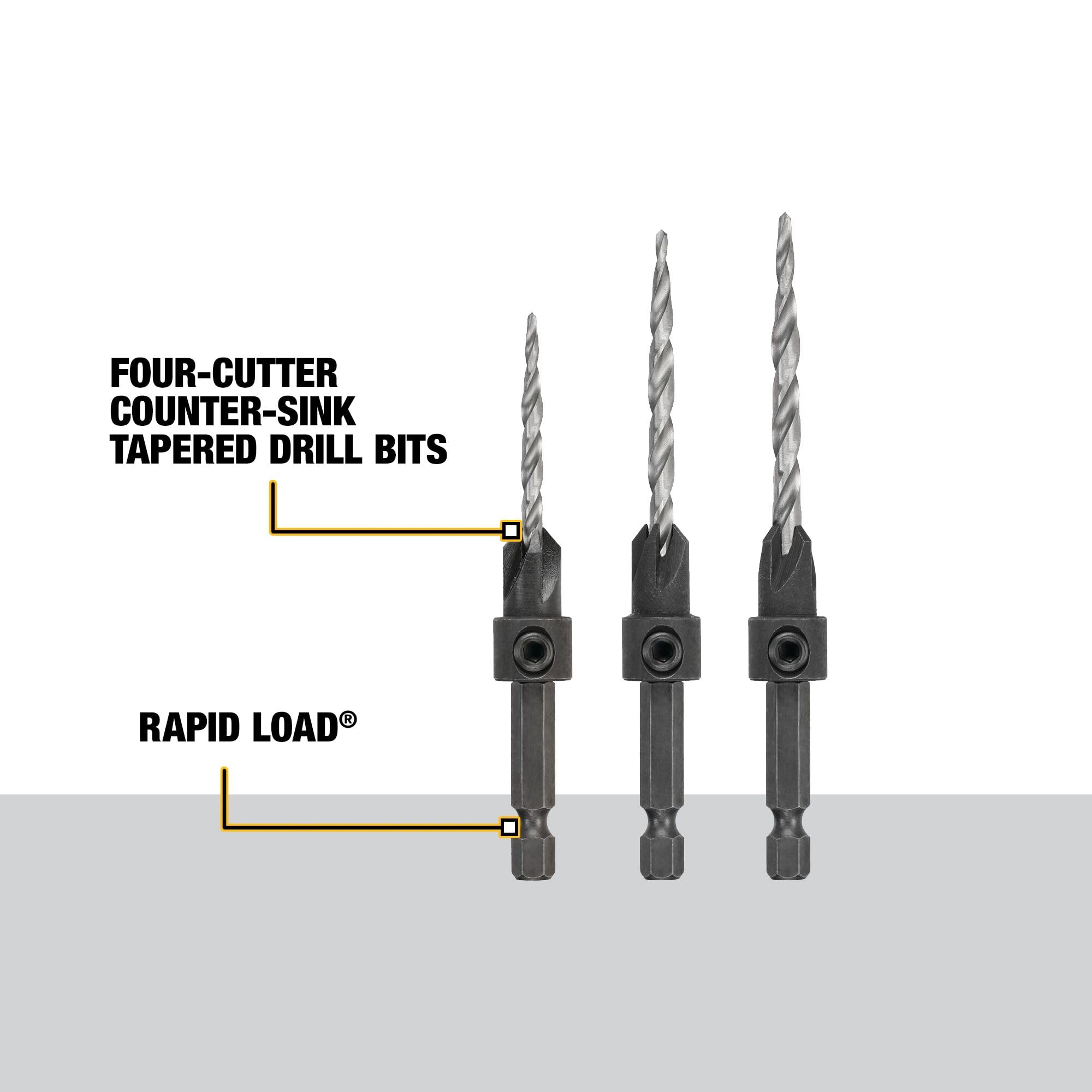 dewalt-dw2535-3-piece-countersink-drill-bit-set-6-8-10 image 3