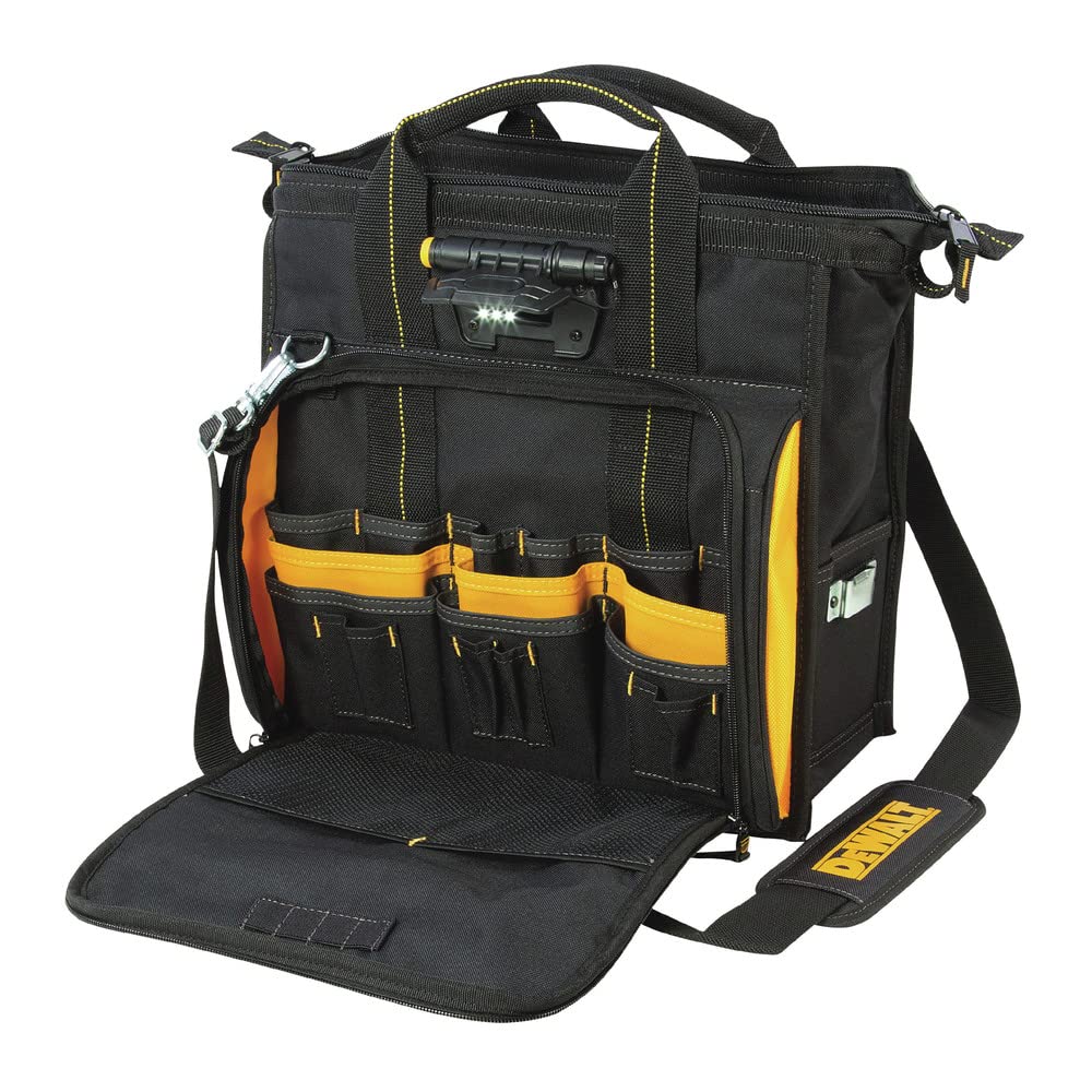 dewalt-dgl573-lighted-technician-s-tool-bag-41-pockets-with-led-light image 3