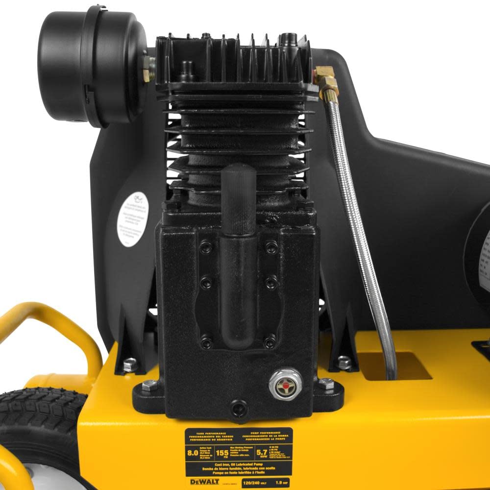 dewalt-dxcmta1980854-8-gallon-oil-lubricated-wheelbarrow-air-compressor-with-cas image 4