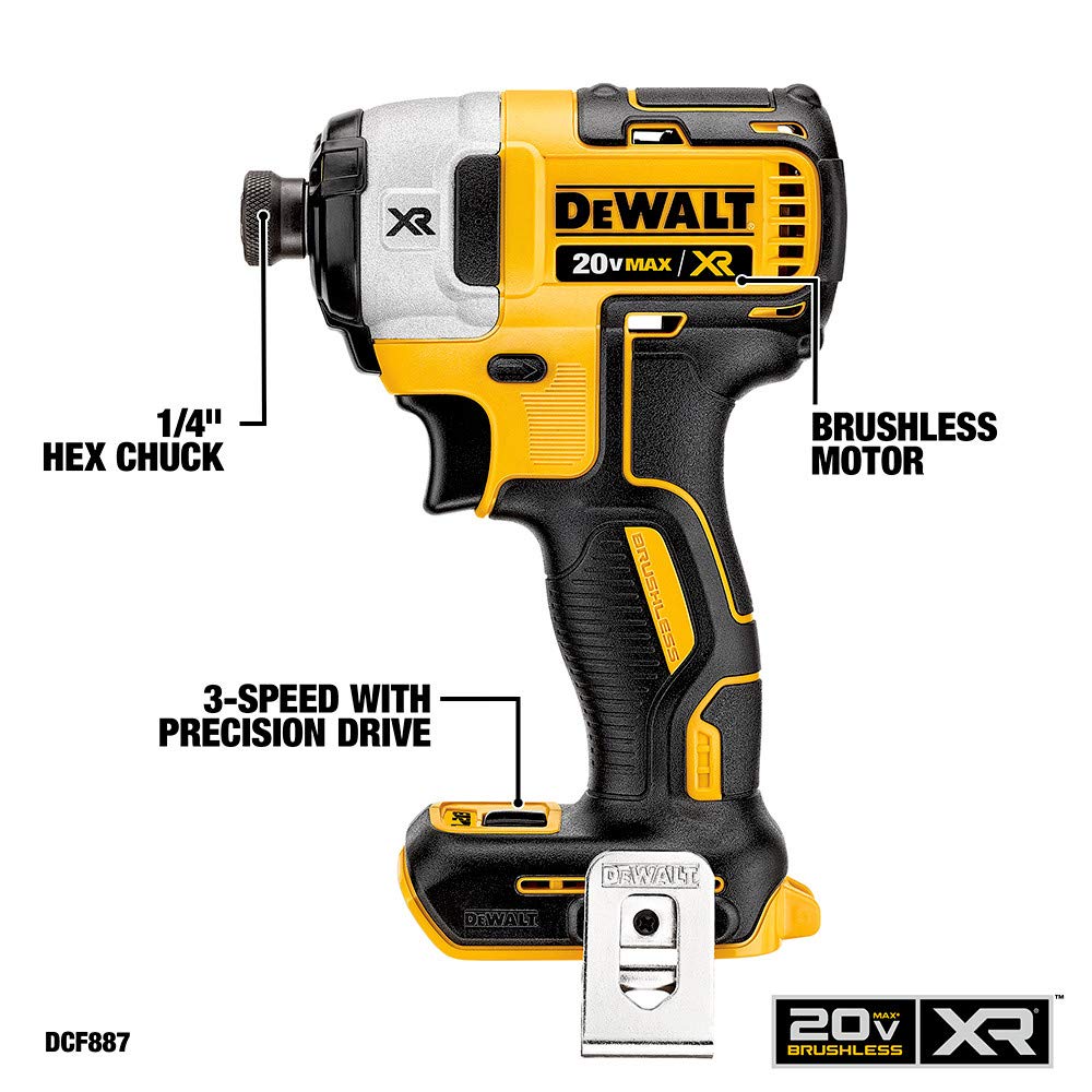 dewalt-20v-max-xr-hammer-drill-impact-driver-combo-kit-2-tool-dck287d1m1 image 4