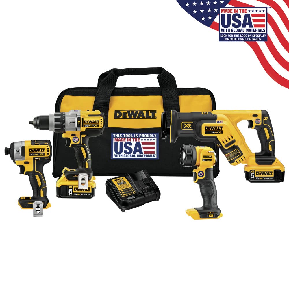 dewalt-dck494p2-20v-max-xr-lithium-ion-4-tool-combo-kit image 3