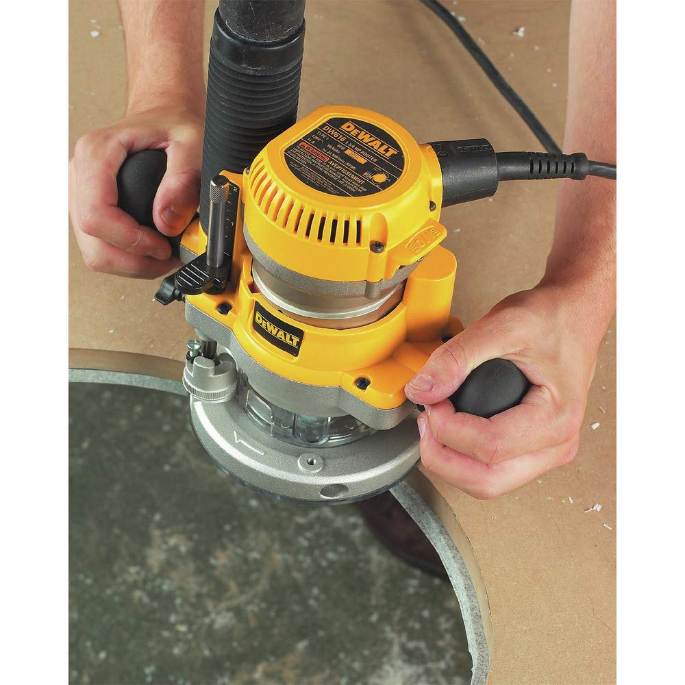 dewalt-dw618b3-2-1-4-hp-fixed-plunge-d-handle-router-kit image 4