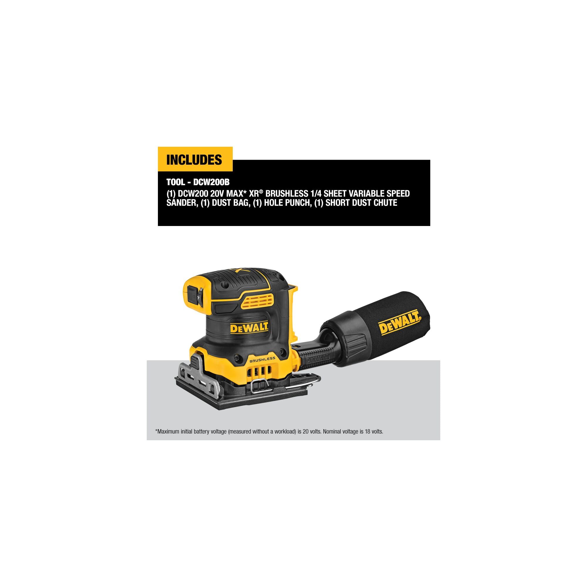 dewalt-20v-max-xr-brushless-1-4-sheet-variable-speed-sander-tool-only-dcw200b image 6