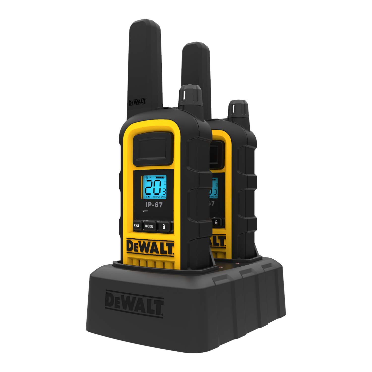 dewalt-dxfrs800-2-watt-rechargeable-two-way-radio-2-pack-with-remote-speaker-mic image 6