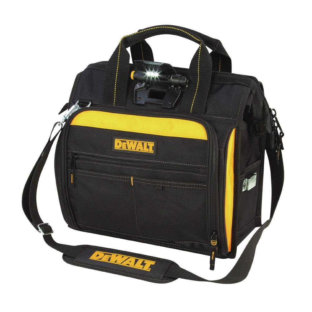 dewalt-dgl573-lighted-technician-s-tool-bag-41-pockets-with-led-light image 1