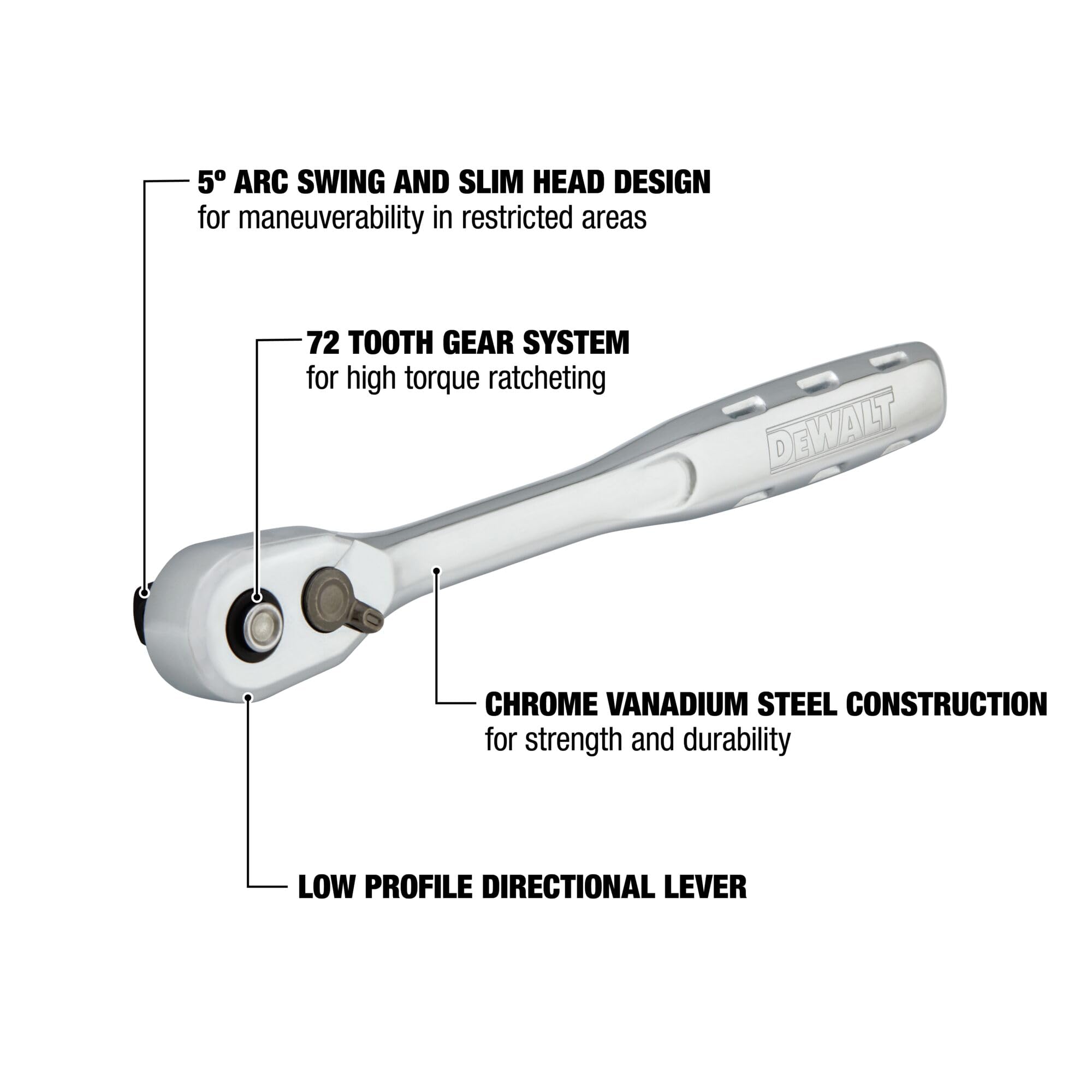 dewalt-1-2-inch-drive-quick-release-ratchet-dwmt81098 image 2