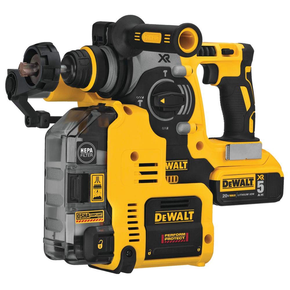dewalt-20v-max-xr-rotary-hammer-sds-plus-l-shape-1-inch-with-on-board-dust-extra image 4
