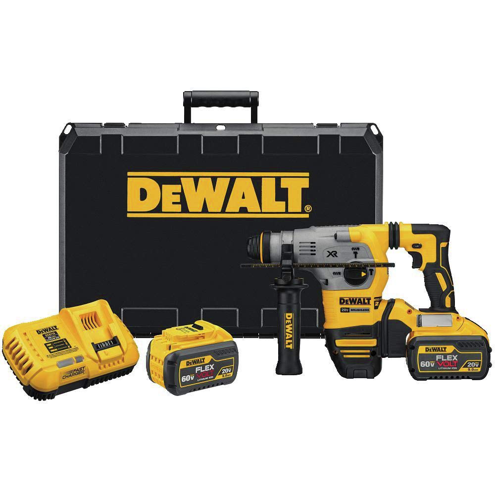 dewalt-dch293x2-20v-max-xr-brushless-rotary-hammer-drill-sds-plus-1-1-8-refurbis image 1