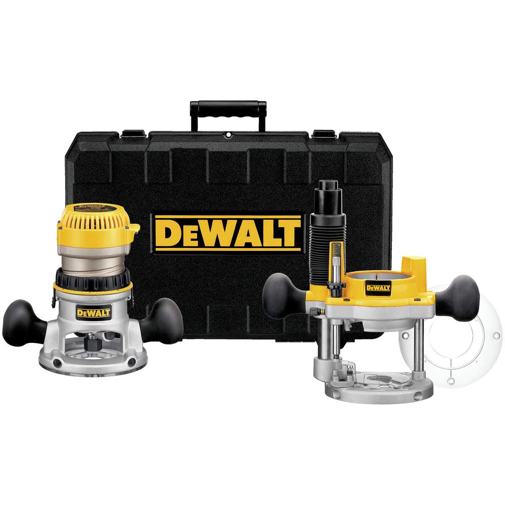 dewalt-dw618pk-2-1-4-hp-variable-speed-fixed-plunge-router-combo-kit image 1