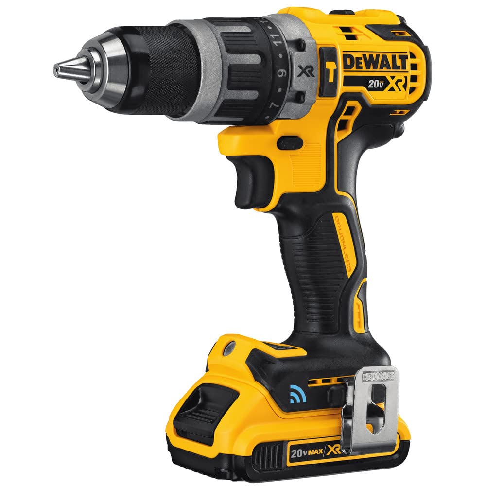 dewalt-20v-max-xr-hammer-drill-kit-with-tool-connect-bluetooth-dcd797d2-refurbis image 3