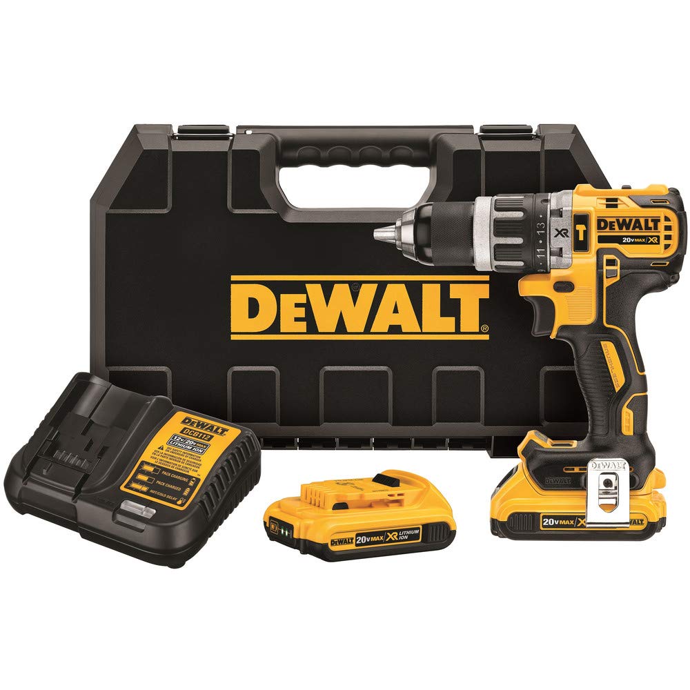 dewalt-20v-max-xr-brushless-compact-hammer-drill-kit-dcd796d2 image 1