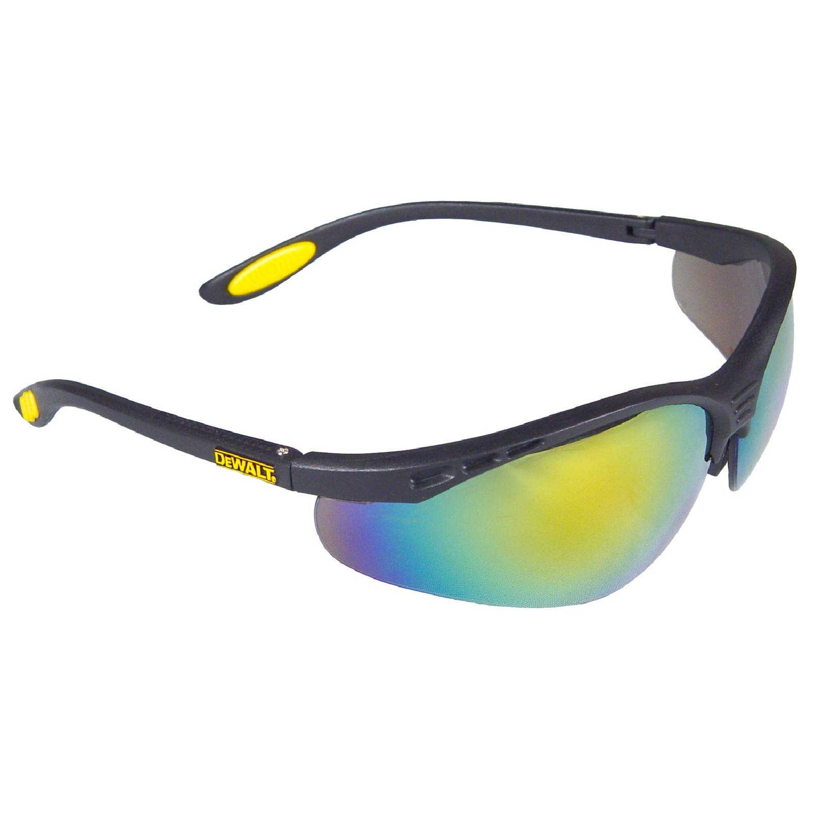 dewalt-dpg58-6c-reinforce-fire-mirror-protective-safety-glasses-with-rubber-temp image 1