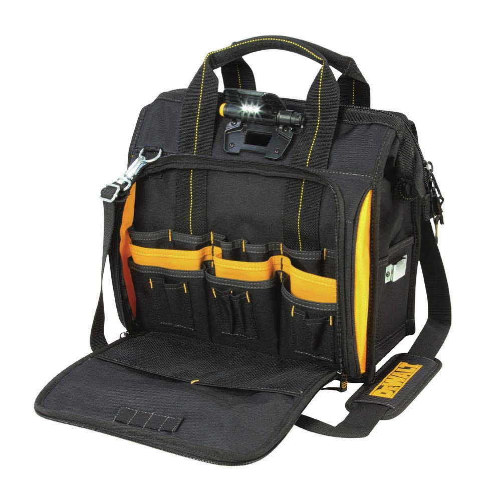 dewalt-dgl573-lighted-technician-s-tool-bag-41-pockets-with-led-light image 2