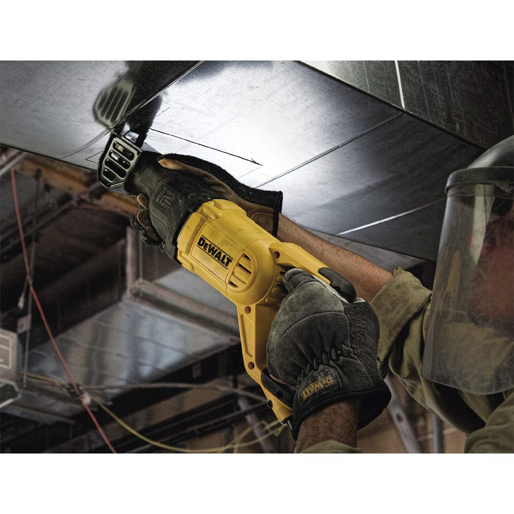 dewalt-dwe305-12-amp-corded-reciprocating-saw-4-position-blade-clamp-variable-sp image 8