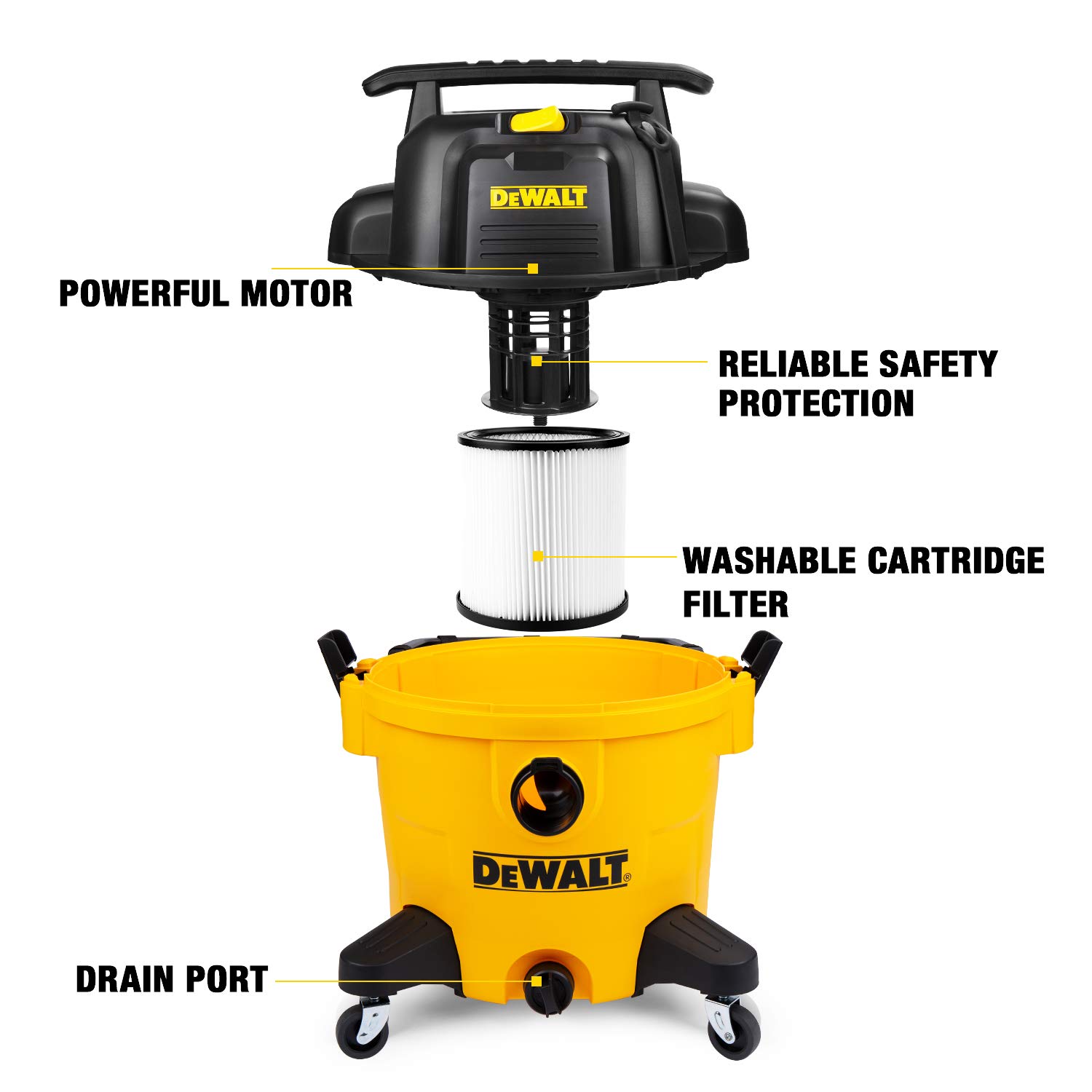 dewalt-dxv10p-10-gallon-5-5-hp-wet-dry-shop-vacuum-with-20-foot-cord image 4