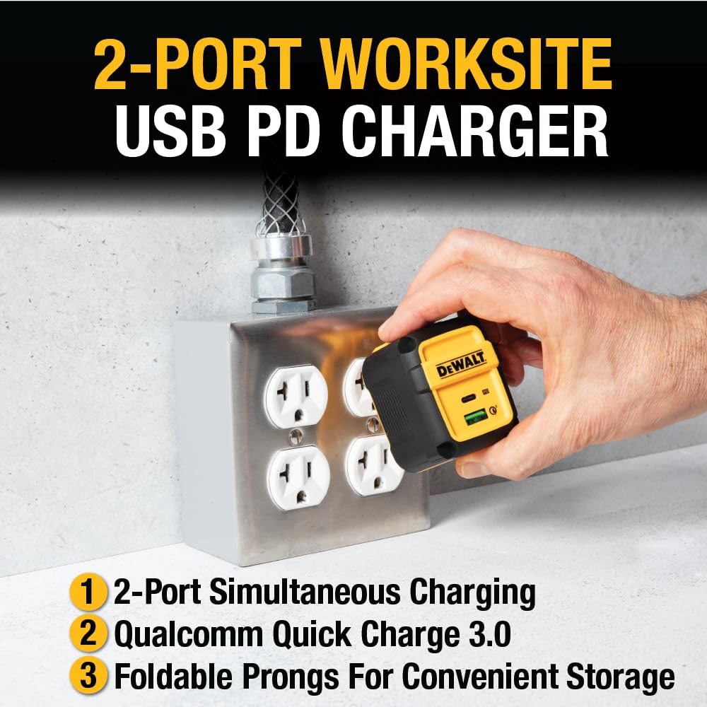 dewalt-heavy-duty-49-5w-dual-usb-c-and-usb-a-fast-wall-charger image 4