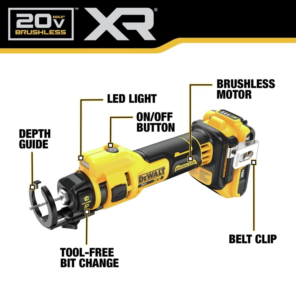 dewalt-dck265d2-20v-max-xr-drywall-screw-gun-and-cut-out-tool-combo-kit-with-2-b image 4
