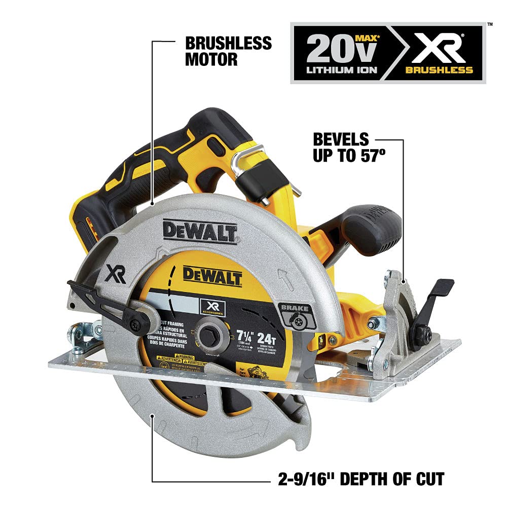 dewalt-20v-max-xr-brushless-7-1-4-in-circular-saw-with-brake-dcs570b-tool-only image 3