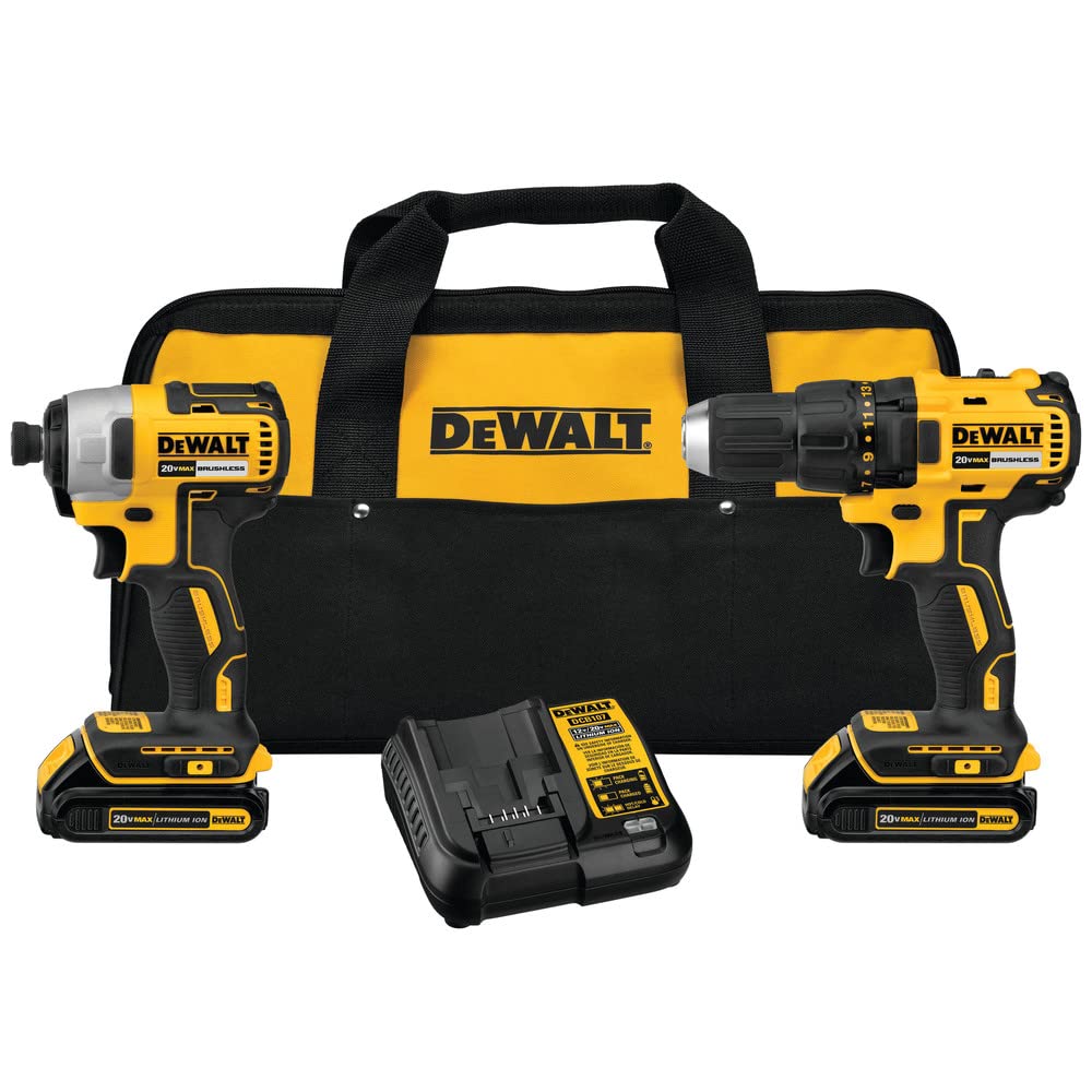dewalt-dck277c2-20v-max-compact-drill-driver-kit-with-2-batteries-charger image 1