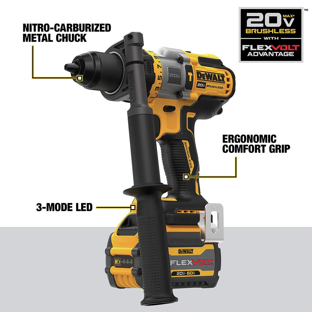 dewalt-dcd999t1-20v-max-flexvolt-advantage-1-2-inch-hammer-drill-kit image 8