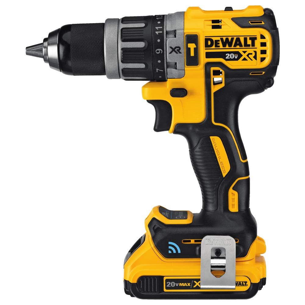 dewalt-20v-max-xr-hammer-drill-kit-with-tool-connect-bluetooth-dcd797d2-refurbis image 4
