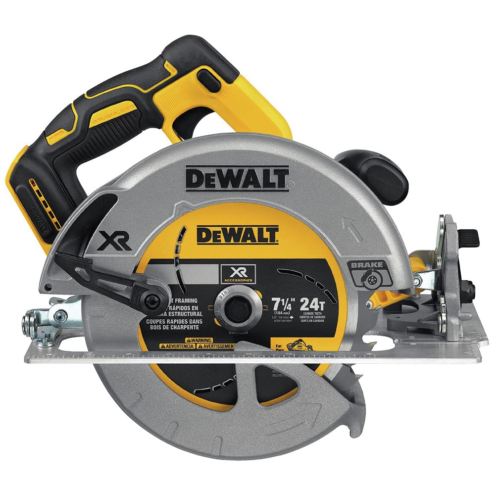dewalt-20v-max-xr-brushless-7-1-4-in-circular-saw-with-brake-dcs570b-tool-only image 1