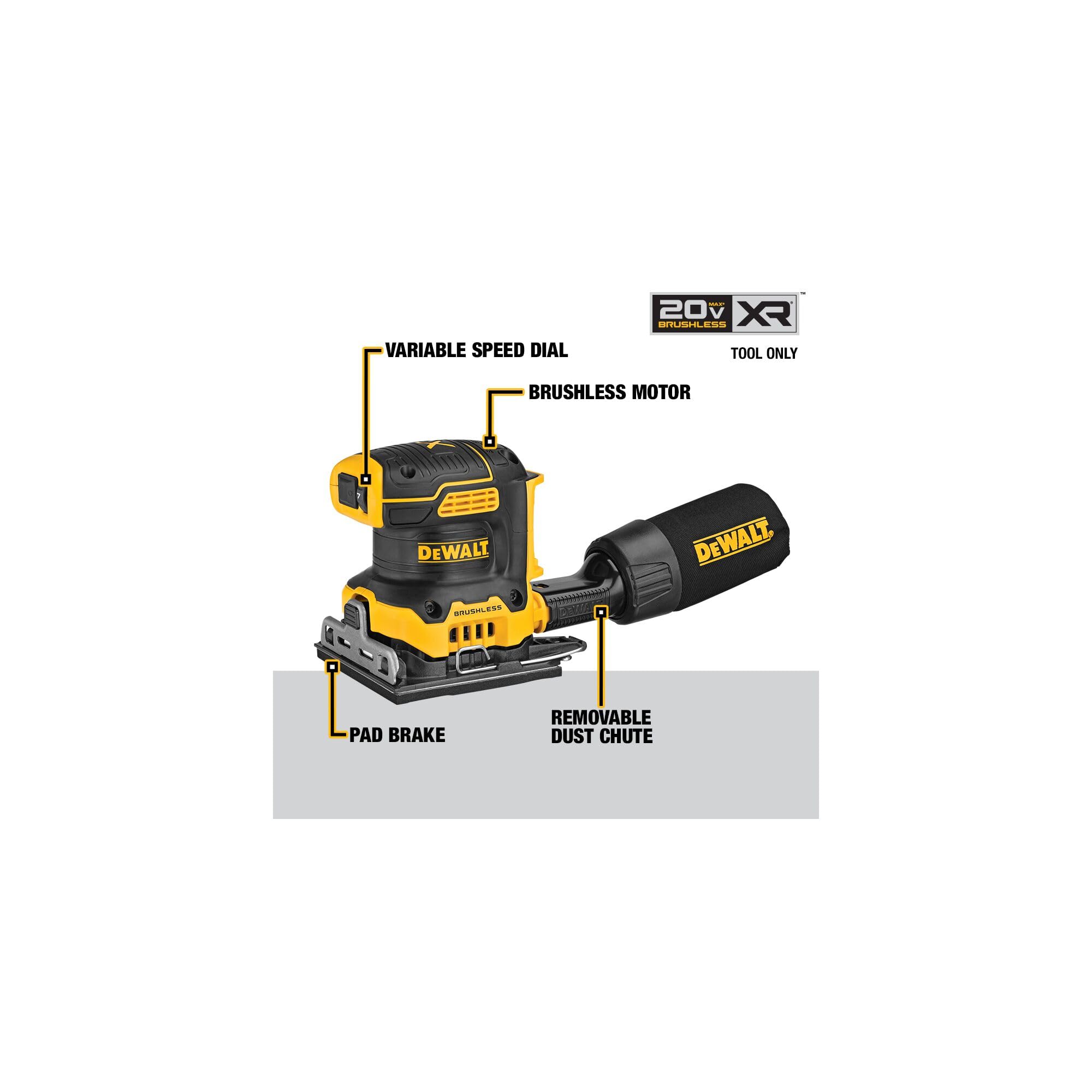 dewalt-20v-max-xr-brushless-1-4-sheet-variable-speed-sander-tool-only-dcw200b image 5