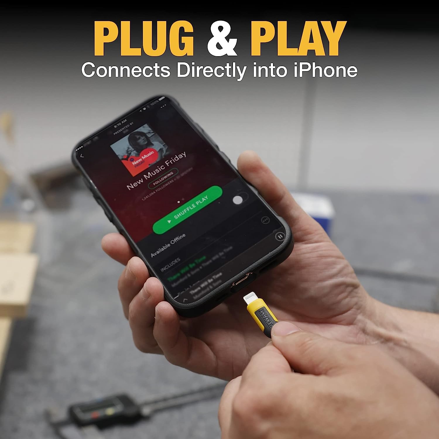 dewalt-heavy-duty-lightning-earphones-ipx6-water-resistant-wired-headphones-for- image 3