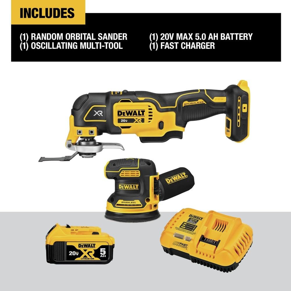 dewalt-dck202p1-20v-max-2-tool-combo-kit-sander-oscillating-tool image 2