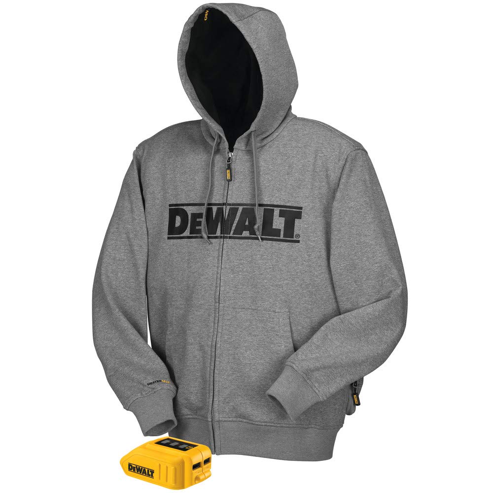 dewalt-dchj068b-l-20v-12v-max-heated-hooded-jacket-bare-gray-large image 1