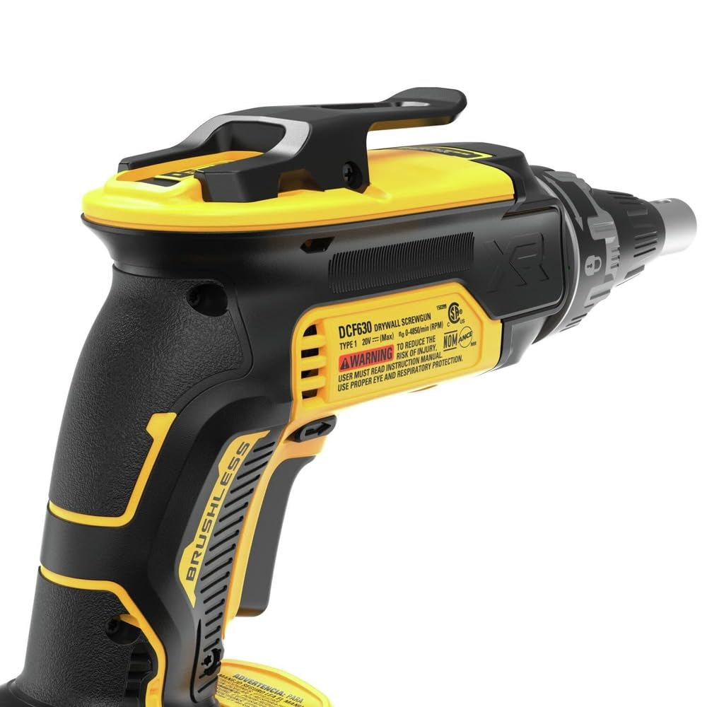 dewalt-20v-max-drywall-screw-gun-kit-dcf630e1-battery-and-charger-included image 7