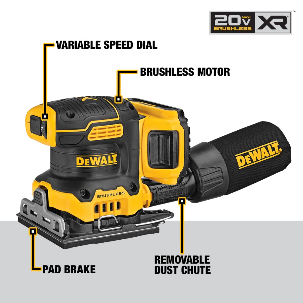 dewalt-20v-max-xr-brushless-1-4-sheet-palm-sander-kit-dcw200p1 image 2
