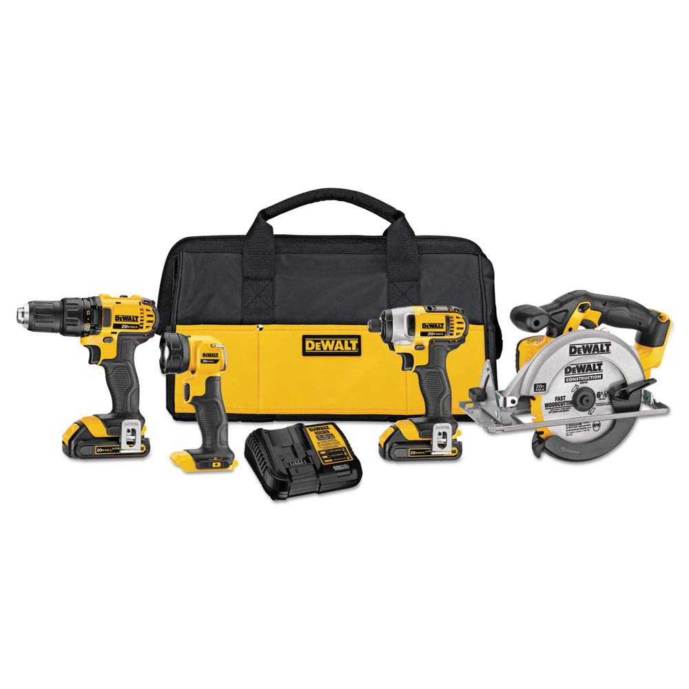dewalt-20v-max-dck421d2-compact-4-tool-combo-kit image 1