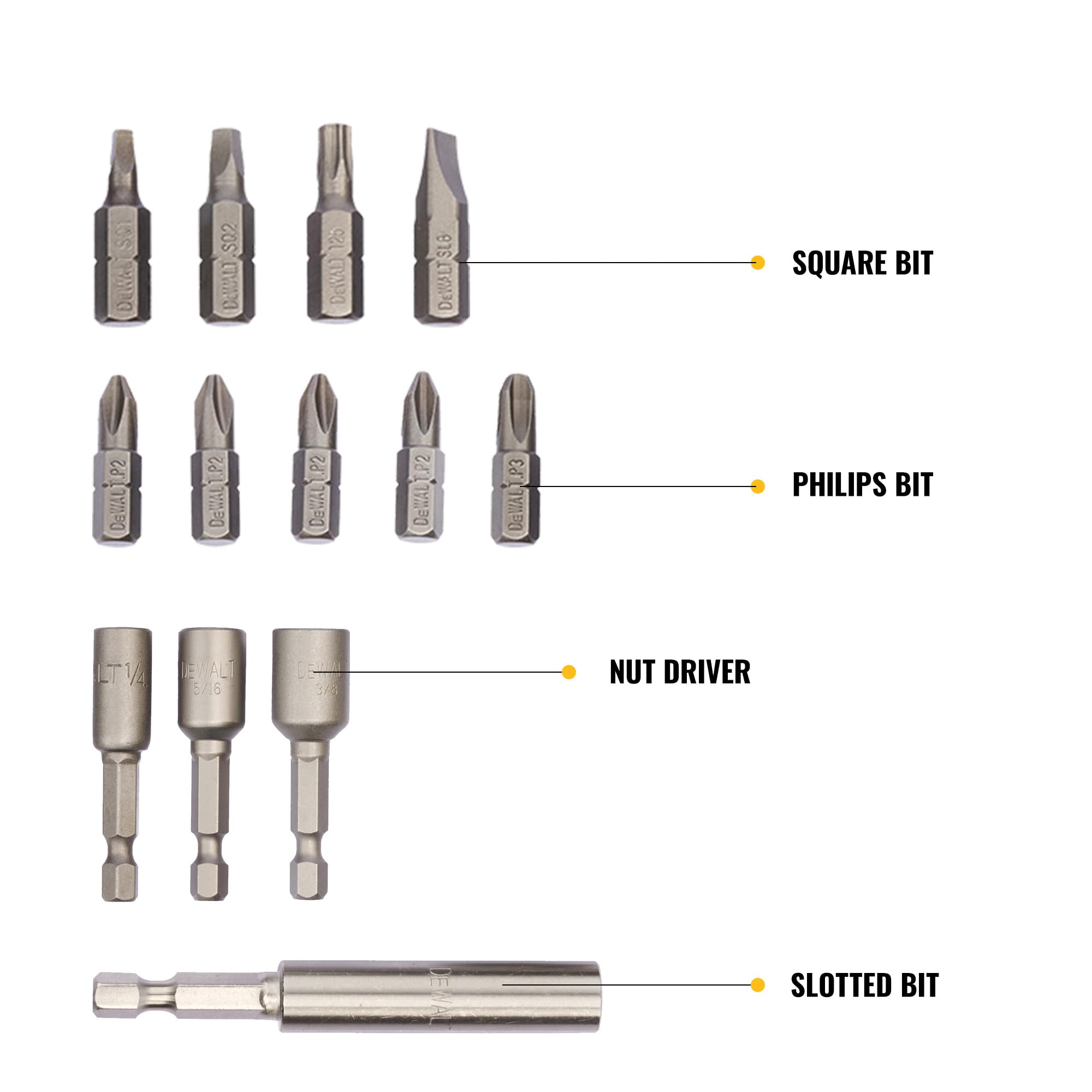 dewalt-dwmtc15-15-piece-impact-driver-bit-set-with-magnetic-tough-case image 6