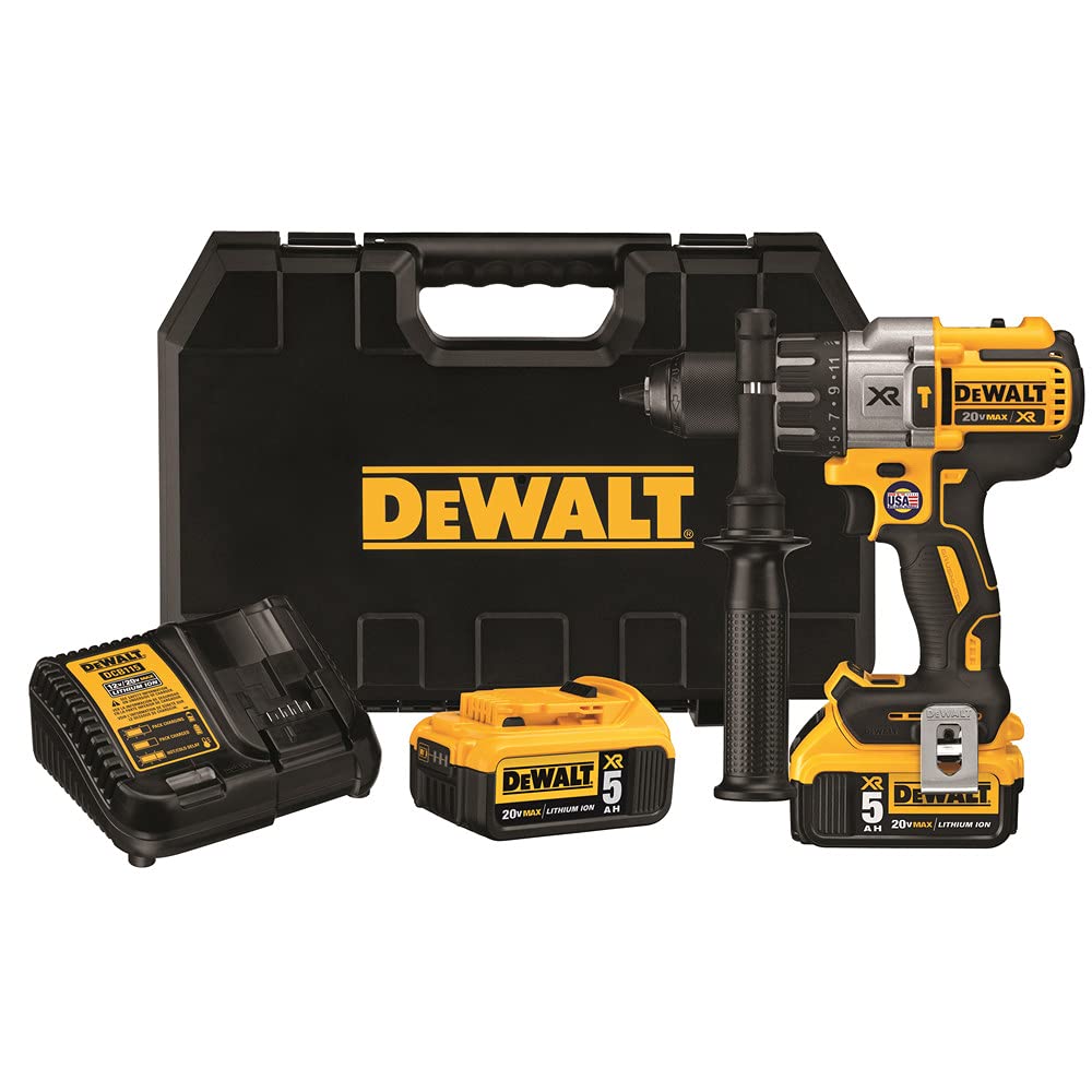 dewalt-dcd996p2-20v-max-xr-brushless-3-speed-hammer-drill-kit-with-two-5-0ah-bat image 1