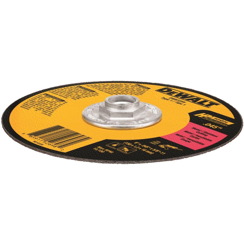 dewalt-dw8725h-6-in-x-0-045-in-x-5-8-11-in-aluminum-oxide-cutoff-wheel image 2