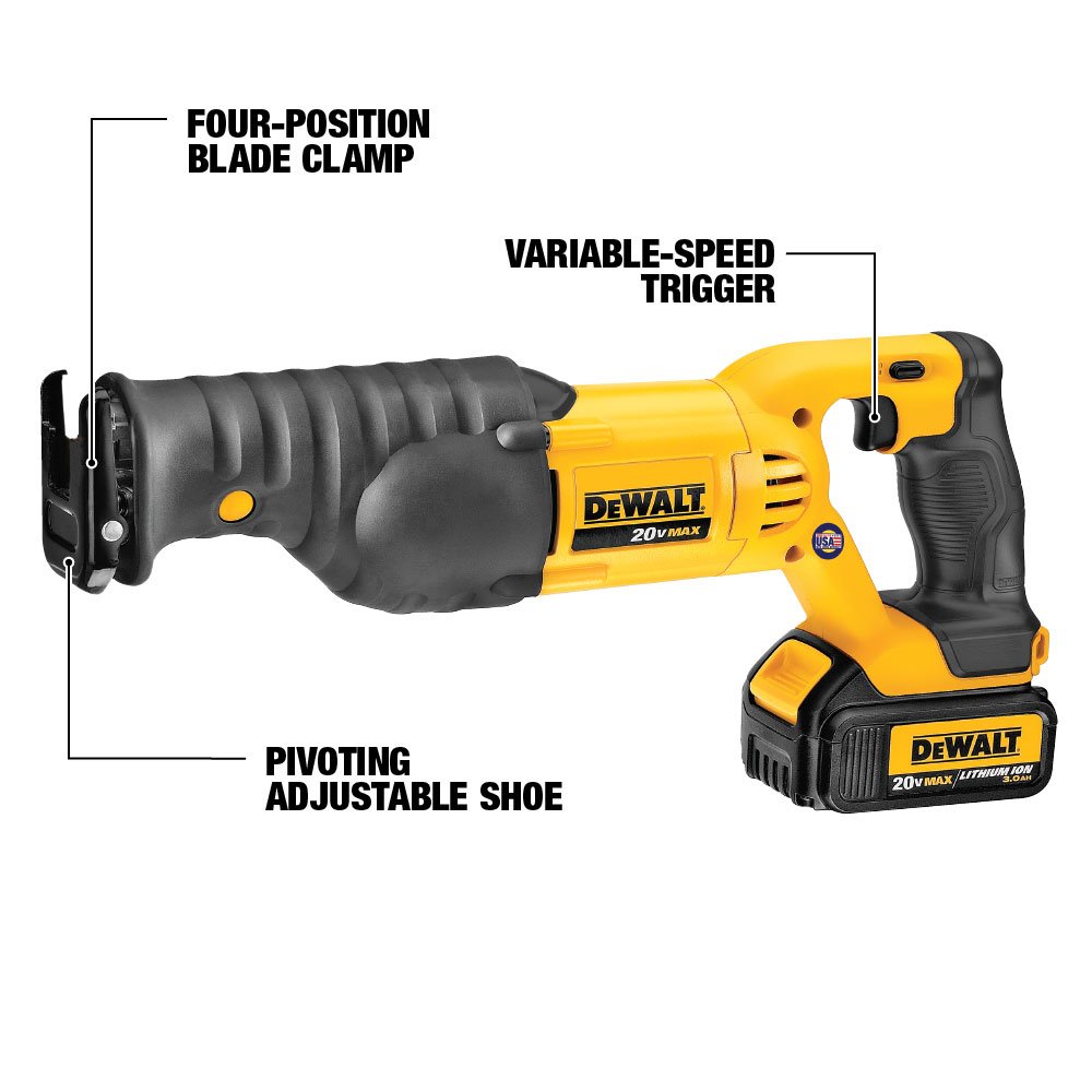 dewalt-20v-max-dck292l2-2-tool-combo-kit-hammer-drill-reciprocating-saw image 3