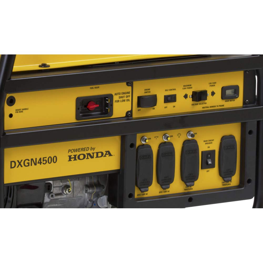 dewalt-4500-watt-portable-generator-with-honda-engine-120-240v-recoil-start image 2