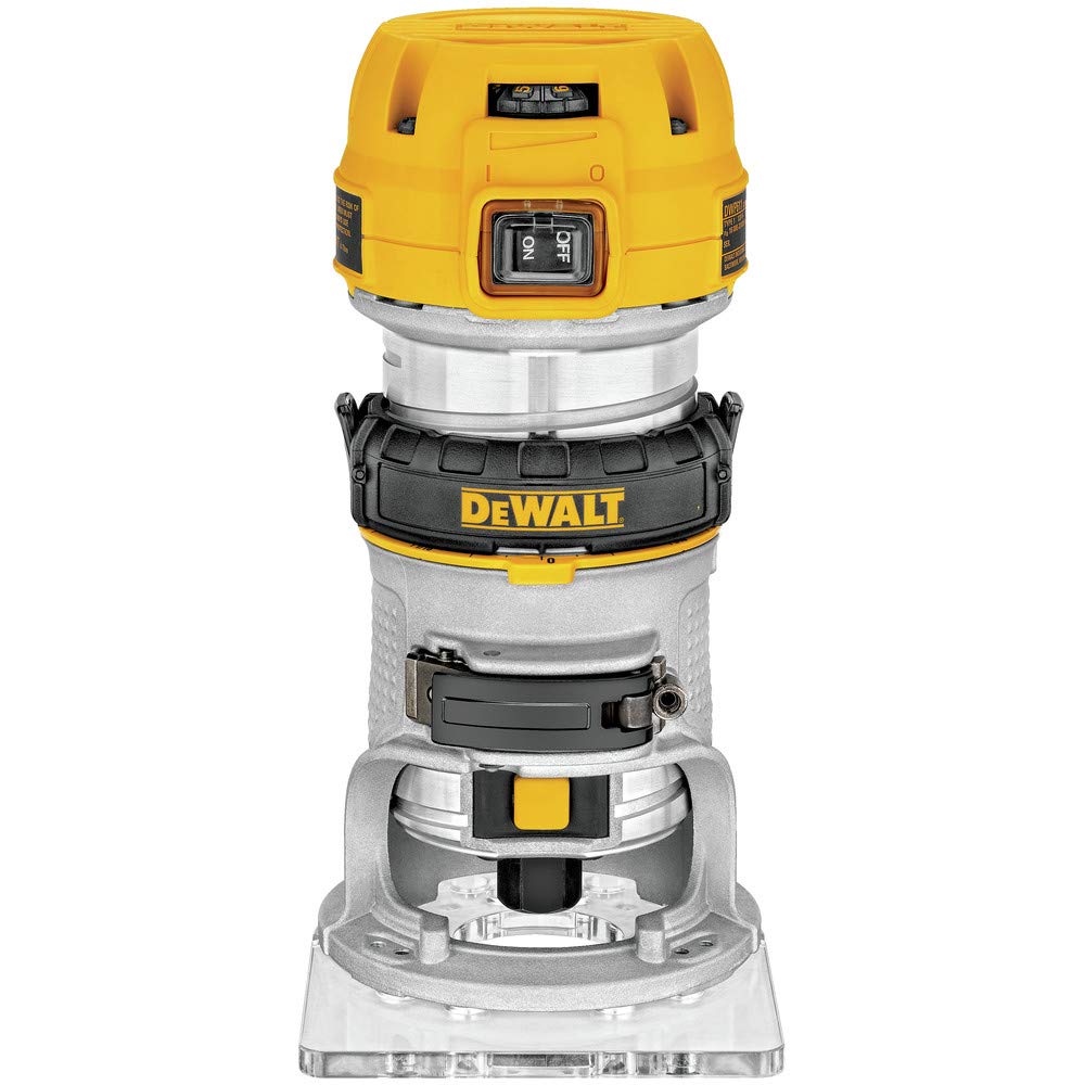 dewalt-dwp611-1-1-4-hp-fixed-base-router-variable-speed-7-7-amp image 1