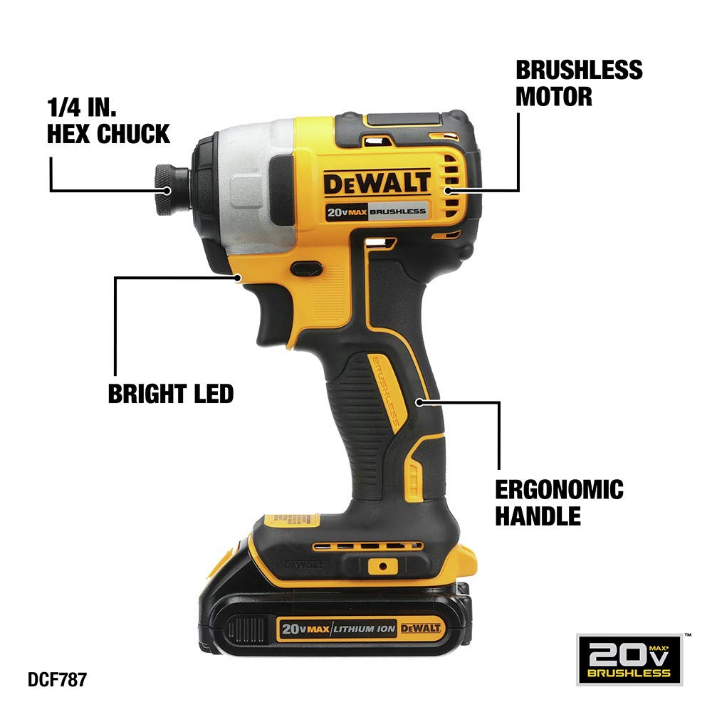 dewalt-dck277c2-20v-max-compact-drill-driver-kit-with-2-batteries-charger image 5