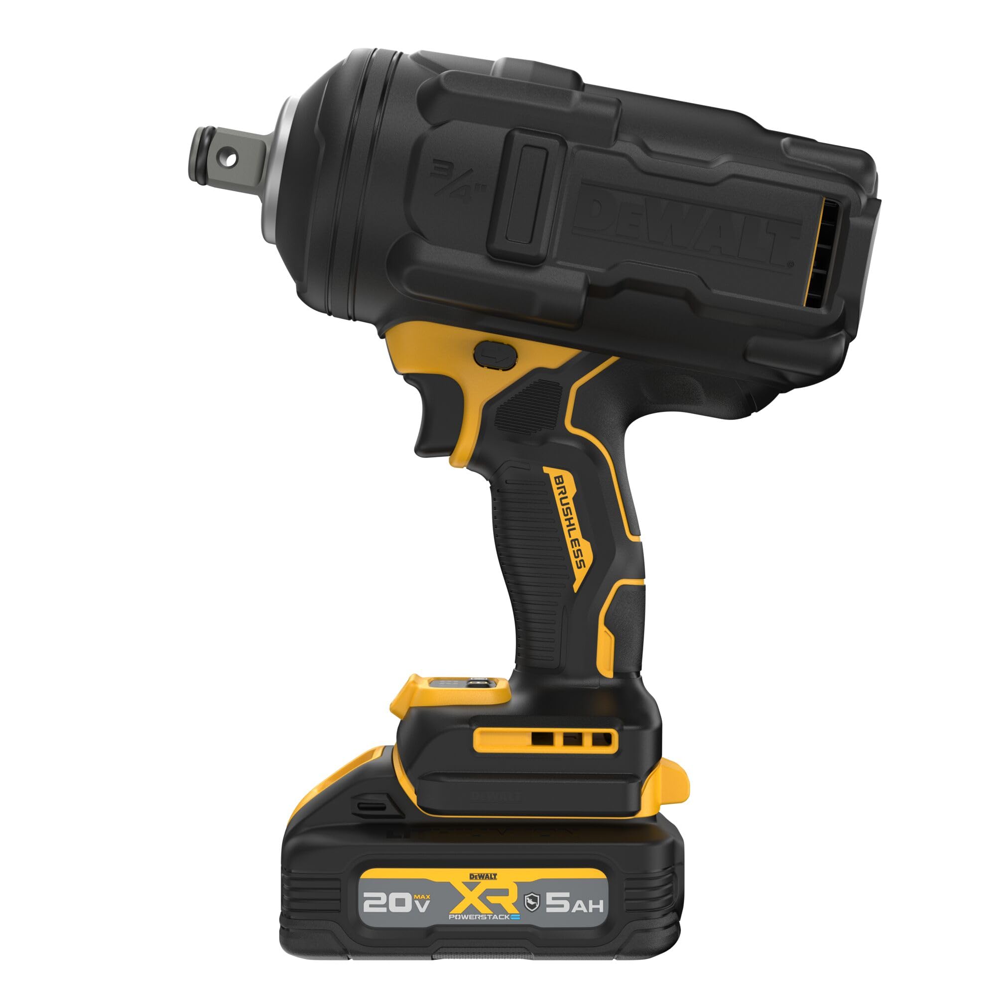dewalt-20v-max-xr-3-4-inch-high-torque-impact-wrench-kit-dcf964gh1-with-powersta image 1