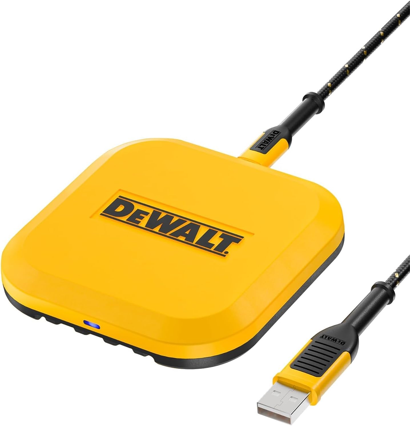 dewalt-heavy-duty-10w-fast-wireless-charging-pad-dwch10-with-type-c-cable-and-ac image 1