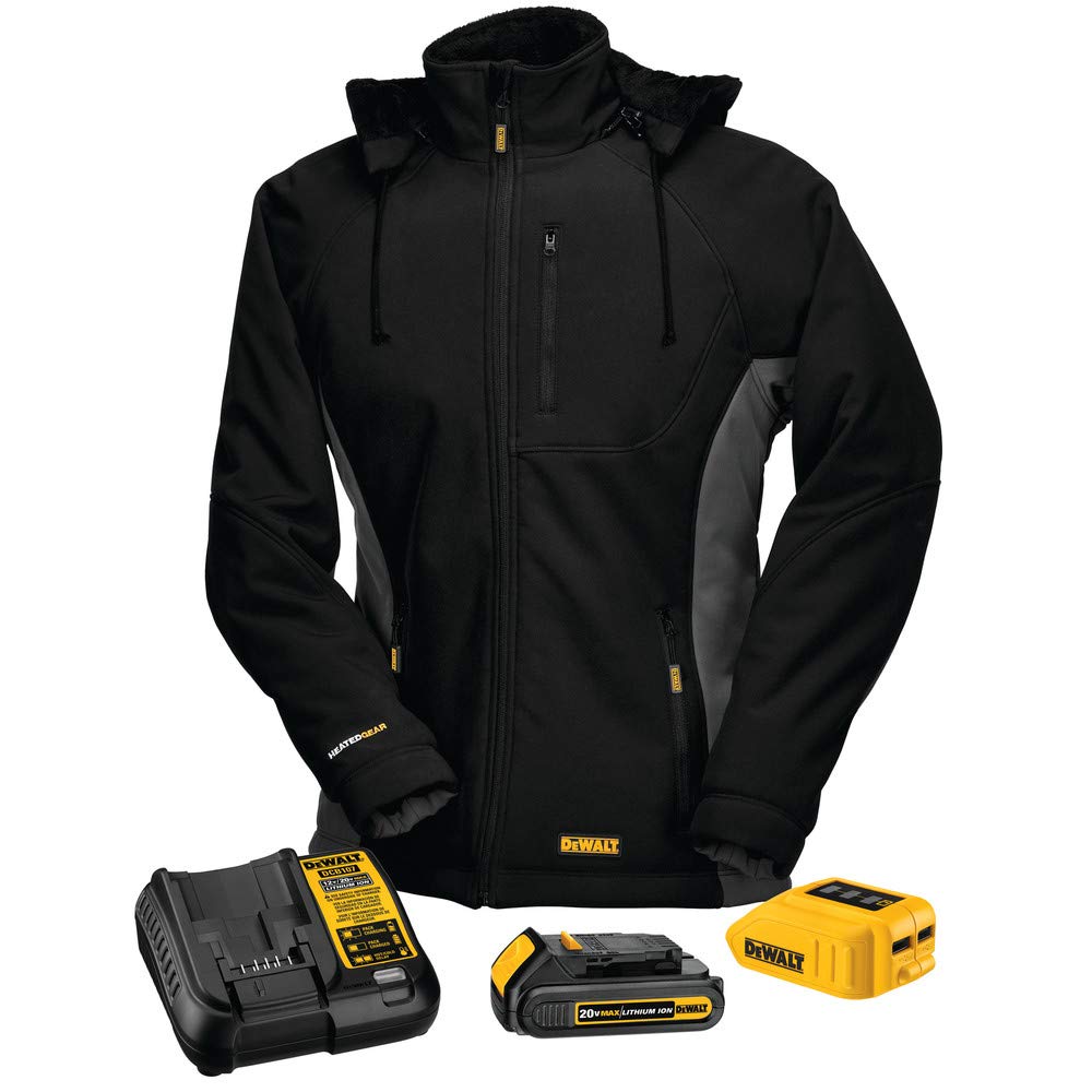 dewalt-dchj066c1-l-women-s-heated-jacket-kit-20v-12v-max-black-large image 1