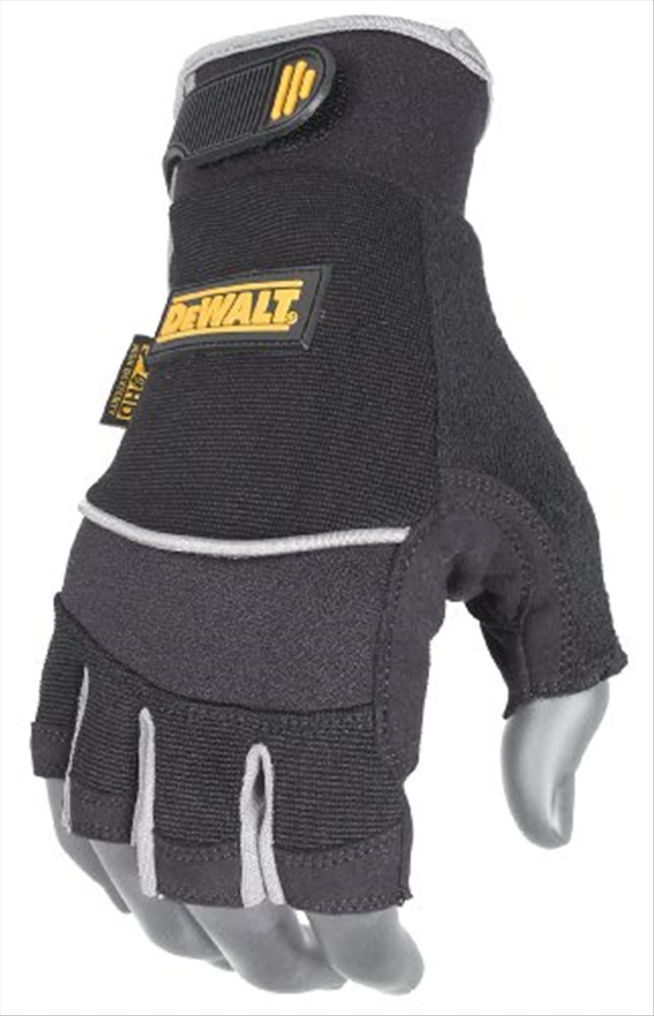dewalt-dpg230l-technician-fingerless-work-gloves-large-black image 1