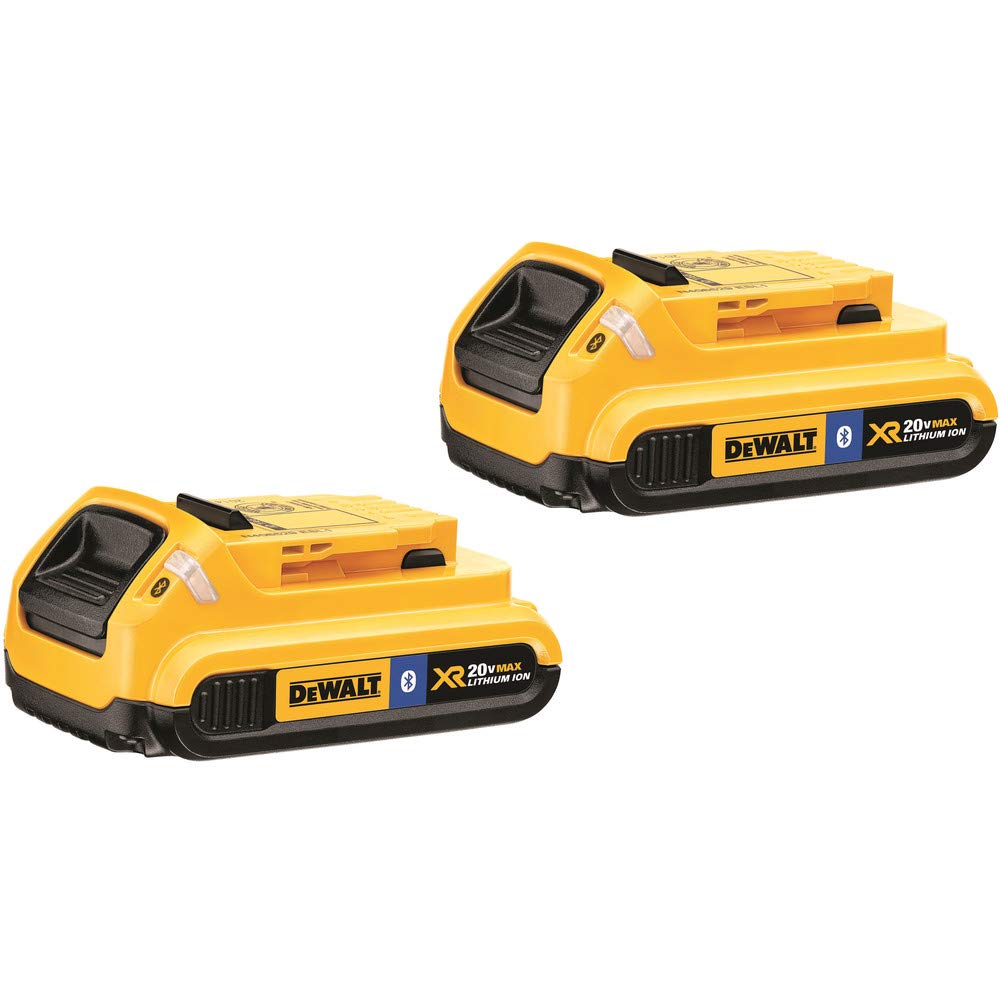 dewalt-dcb203bt-2-20v-max-2ah-bluetooth-battery-2-pack-certified-refurbished image 1