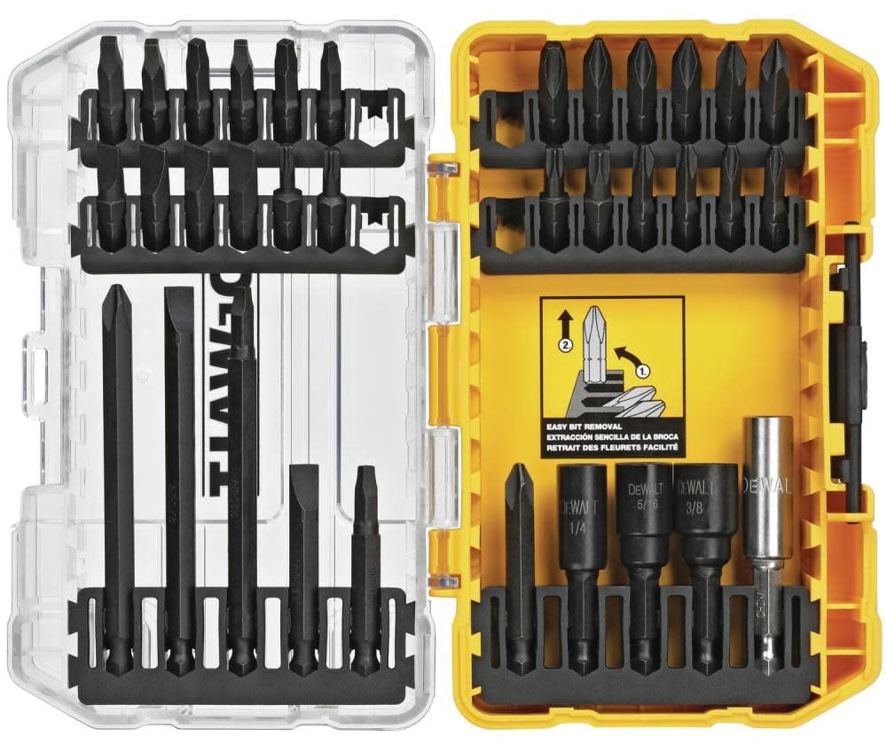 dewalt-dw2153-34-piece-impact-ready-screwdriver-bit-set-with-toughcase image 1